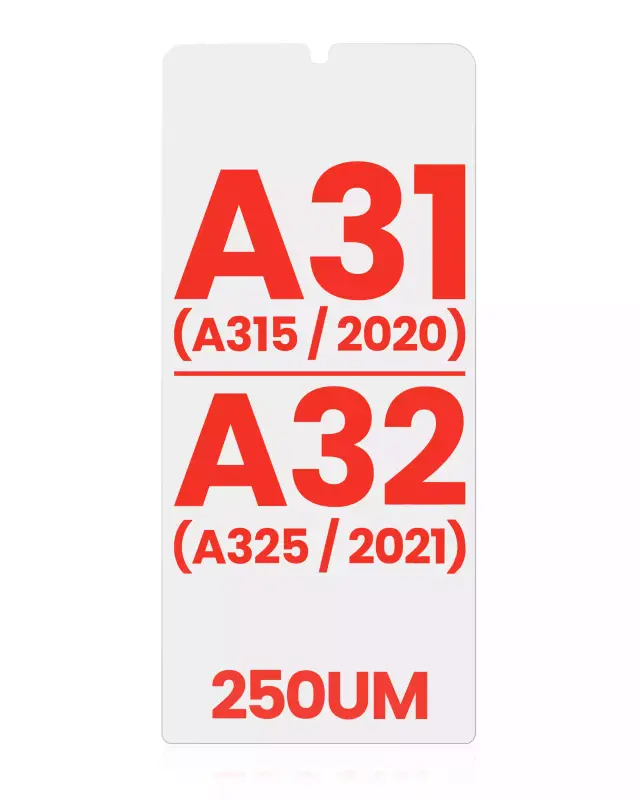 Film OCA pour Samsung Galaxy A31 (A315 / 2020) / A32 (A325 / 2021) (lot de 10, 250 µm)