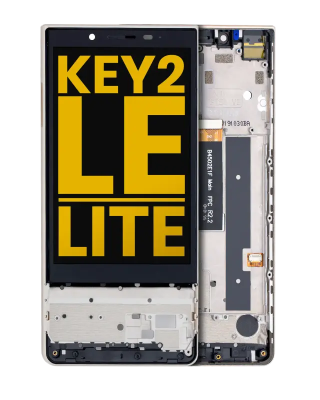 Écran LCD avec châssis pour BlackBerry KEY2 LE / Lite (BBE100 Series) (reconditionné, Champagne)