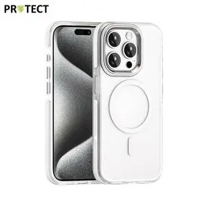 Coque de Protection MagSafe MS01 PROTECT pour Apple iPhone 15 Pro Blanc