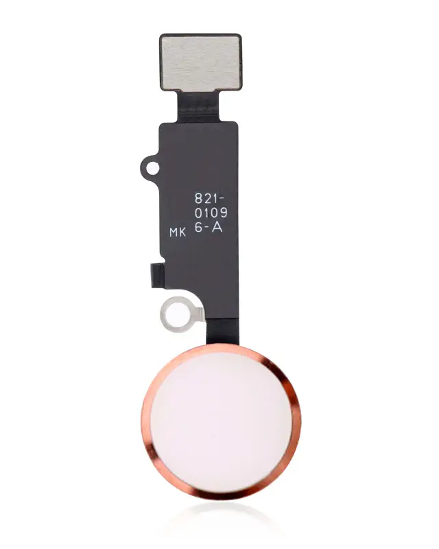 Bouton Home à nappe pour Apple iPhone 7 / 7 Plus / 8 / 8 Plus / SE (2020 / 2022) (usage esthétique uniquement, or rose)