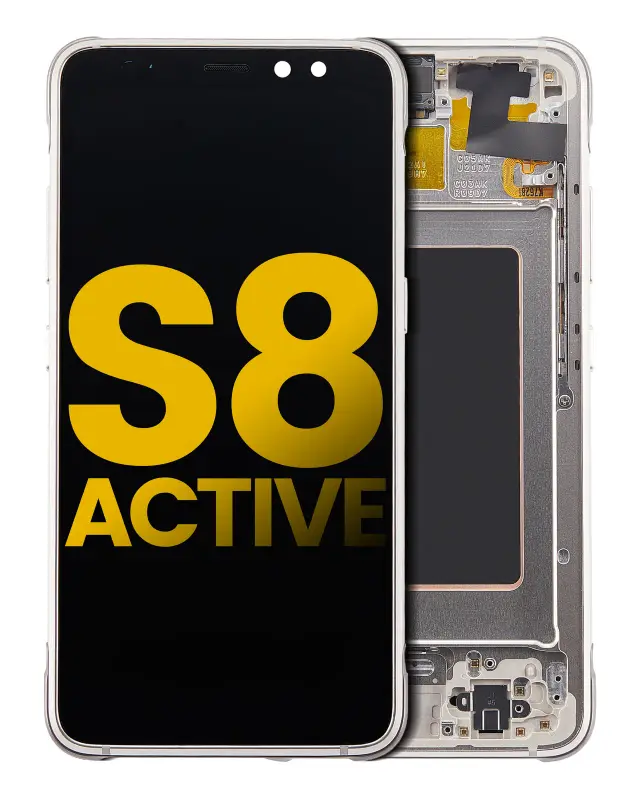 Écran OLED avec châssis pour Samsung Galaxy S8 Active (reconditionné, Tungsten Gold)