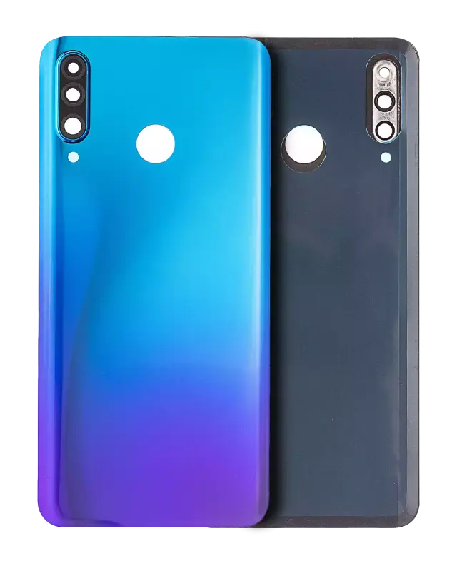 Vitre arrière pour Huawei P30 Lite / Nova 4E (6GB RAM / Without Logo) (Peacock Blue)