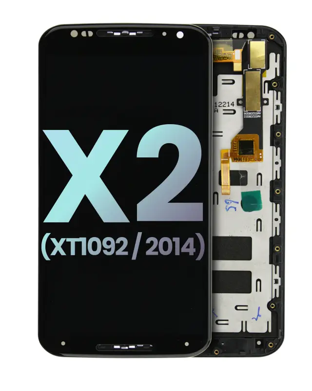 Écran LCD avec châssis pour Motorola Moto X2 (XT1092 / 2014) (origine, noir)