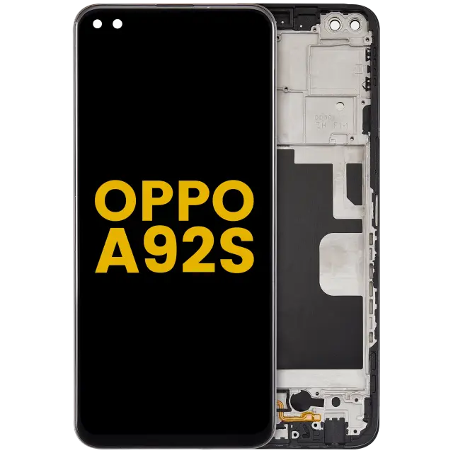 Écran OLED avec châssis pour Oppo A92s (2020) (reconditionné, toutes couleurs)