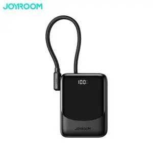 Batterie Externe Power Bank JOYROOM JR-PC1 avec Câbles Intégrés USB-C + Lightning 10000mAh 22.5W Noir