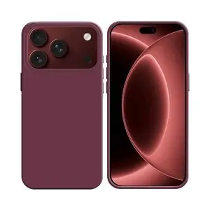 Coque Silicone Compatible pour Apple iPhone 17 Pro/iPhone 18 Pro #67 Prune
