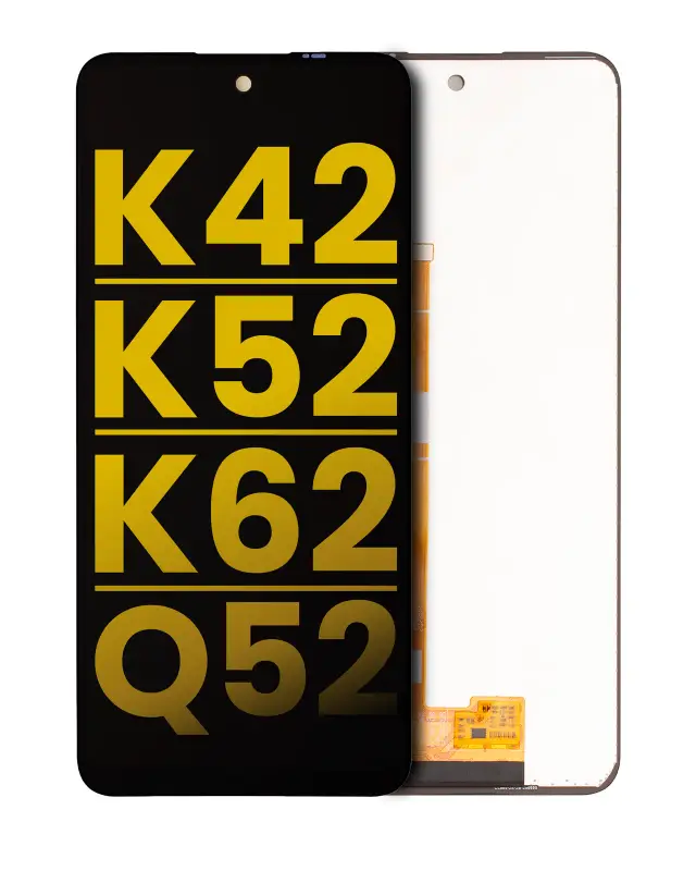 Écran LCD sans châssis pour LG K42 / K52 / K62 / Q52 (reconditionné, noir)
