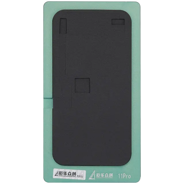 Tapis de pressage noir XHZC pour reconditionnement d’écran — iPhone 11 Pro