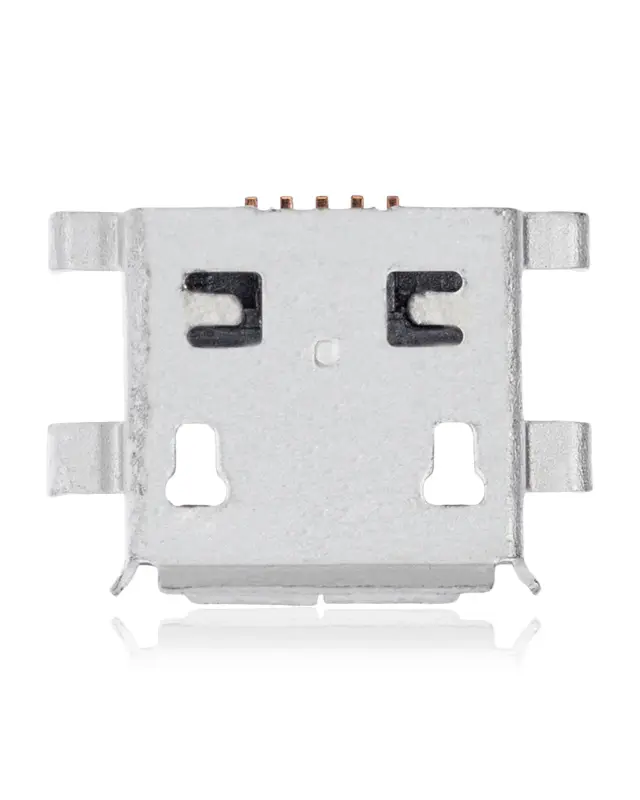 Connecteur de charge à souder — format Micro B, 5 broches, 4 points de fixation (C079)