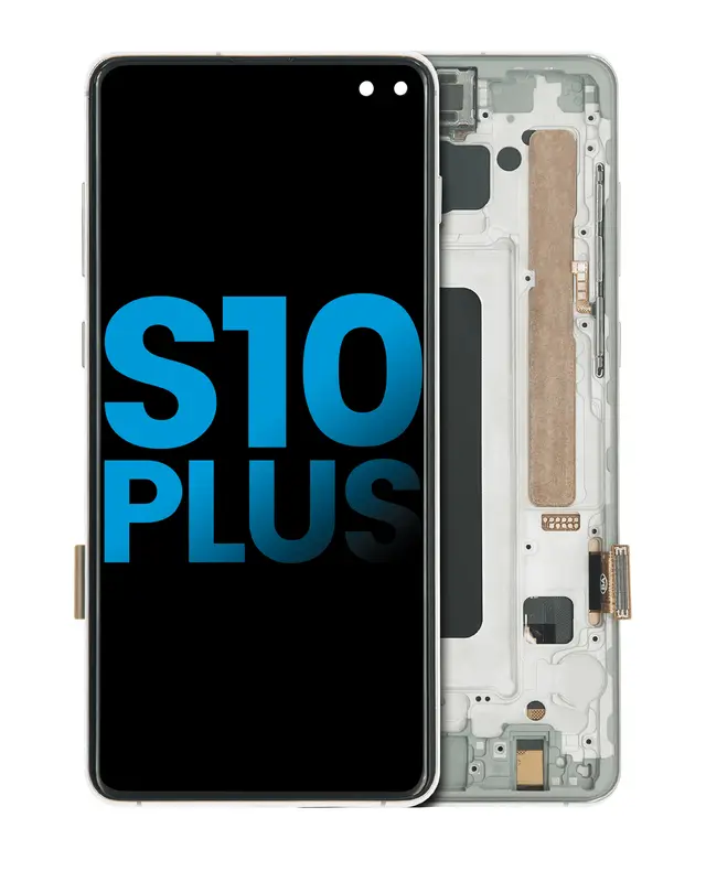 Écran pour Samsung Galaxy S10 Plus (Aftermarket Plus: TFT, Prism White)