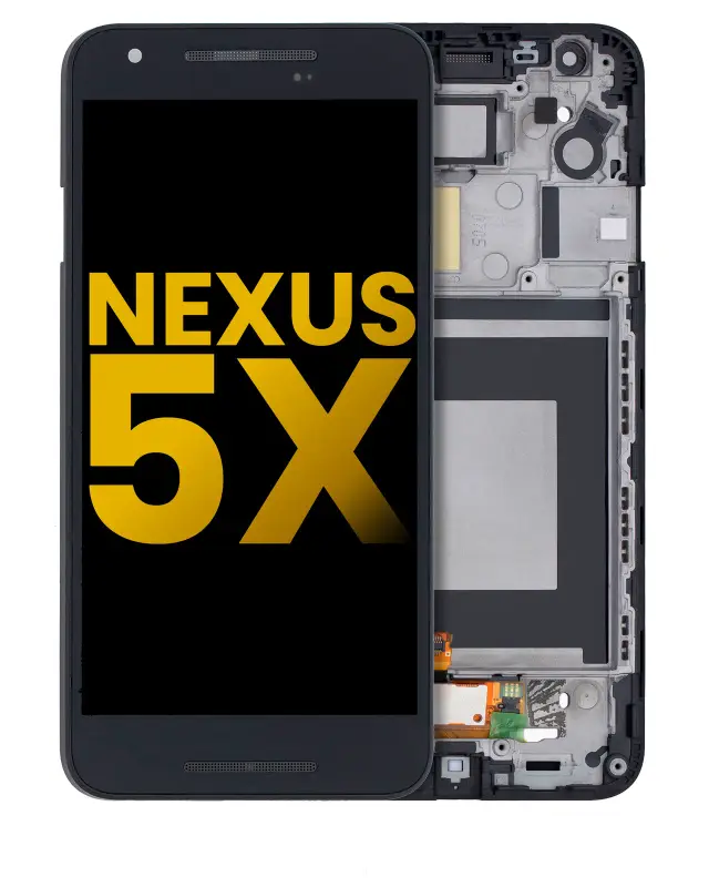 Écran LCD avec châssis pour Nexus 5X (reconditionné, noir)