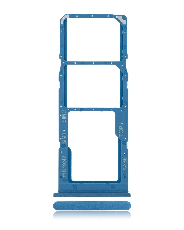 Tiroir SIM pour Samsung Galaxy A02 (A022 / 2020) (bleu)