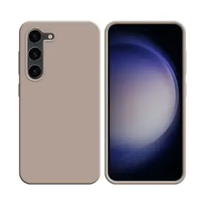 Coque Silicone Compatible pour Samsung Galaxy S23 Plus 5G S916 (#18) Rose Gold