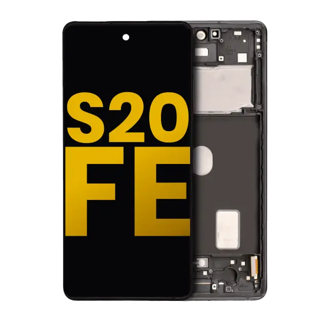 Écran OLED avec châssis pour Samsung Galaxy S20 FE 4G / 5G (reconditionné, Cloud Navy)