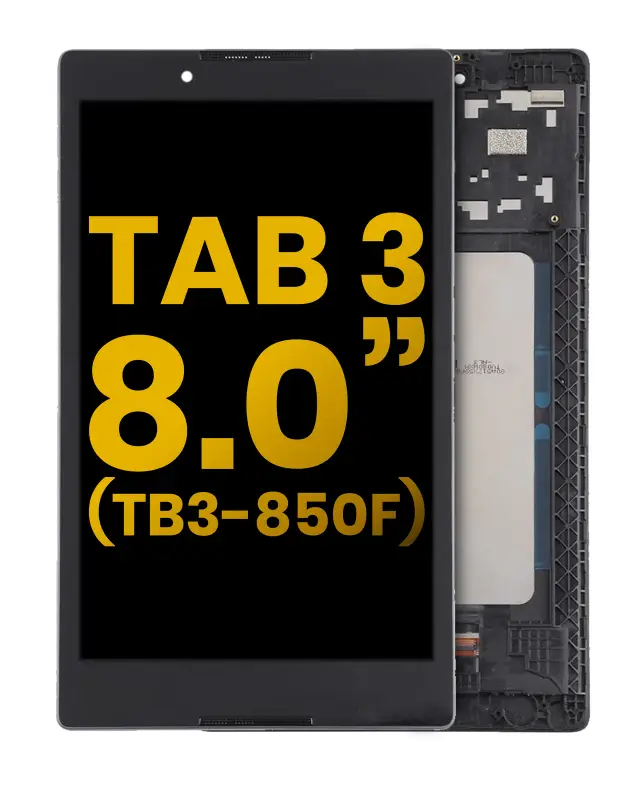 Écran LCD avec châssis pour Lenovo Tab 3 (TB3-850) (HD, Black Denim, reconditionné)