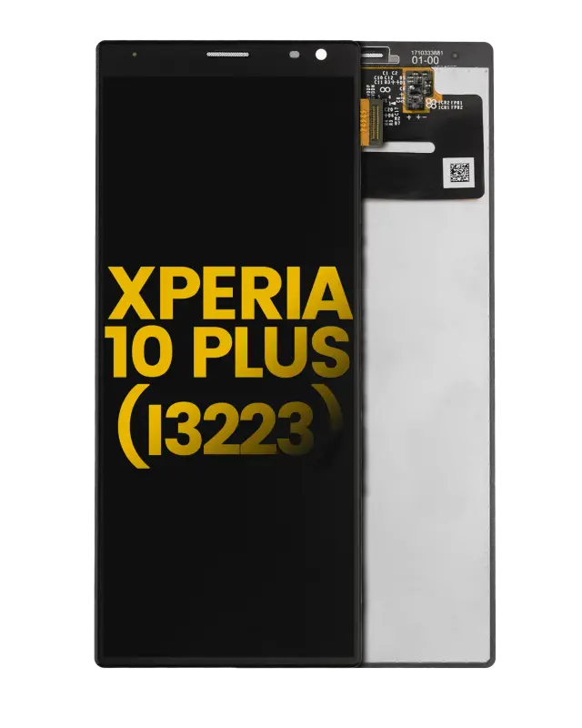 Écran LCD sans châssis pour Sony Xperia 10 Plus (I3223) (reconditionné, noir)