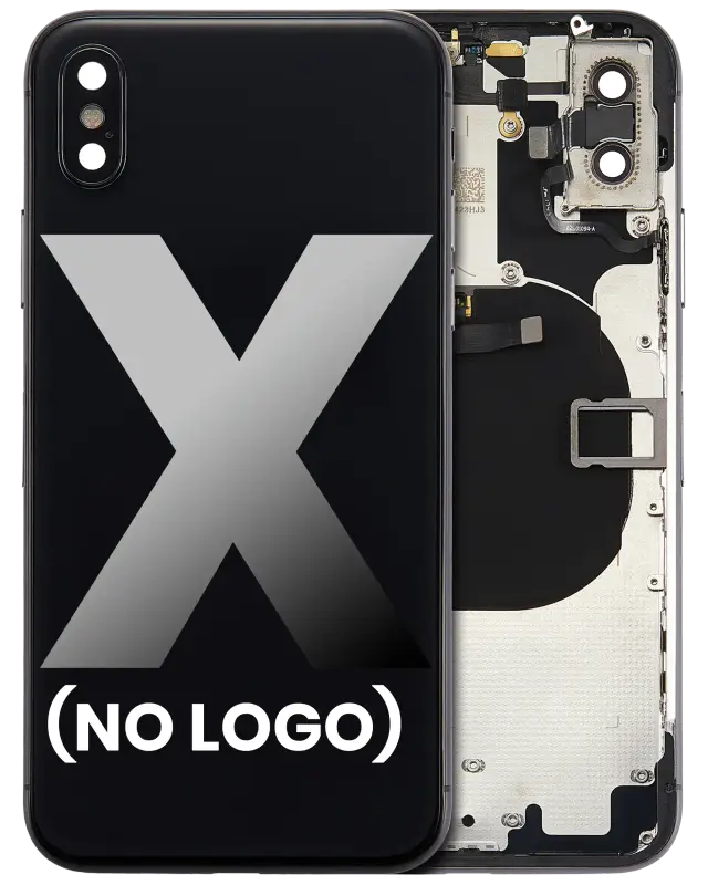 Châssis pour Apple iPhone X (sans logo, compatible premium, gris sidéral)