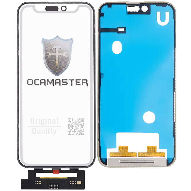 Vitre d’écran avec OCA pour Apple iPhone 15 Pro Max (OCA Master)