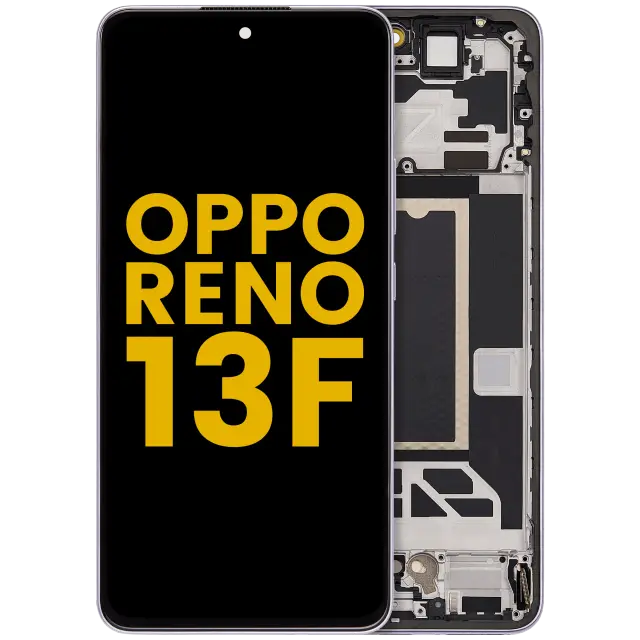 Écran OLED avec châssis pour Oppo Reno13 F 4G / 5G (reconditionné, Plume Purple)