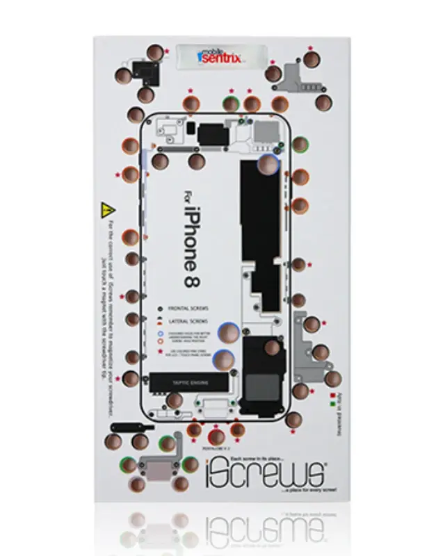Tapis de positionnement des vis iScrews dottorpod pour iPhone 8