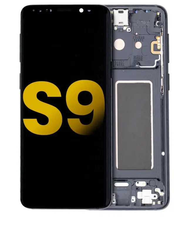 Écran OLED avec châssis pour Samsung Galaxy S9 (reconditionné, noir minuit)