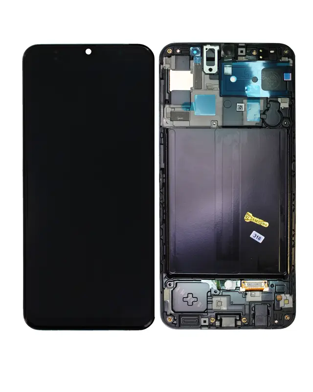 Écran OLED avec châssis pour Galaxy A50 (A505F, version internationale, Service Pack) — vue 1