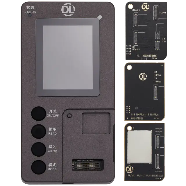 Programmateur de restauration True Tone DL F210 avec 2 cartes — séries iPhone 12 à 15
