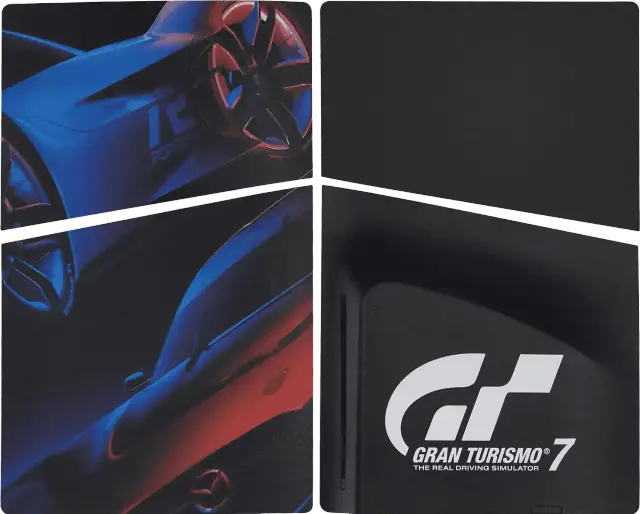 Façades haut et bas pour Sony PlayStation 5 Slim avec lecteur — Gran Turismo 7