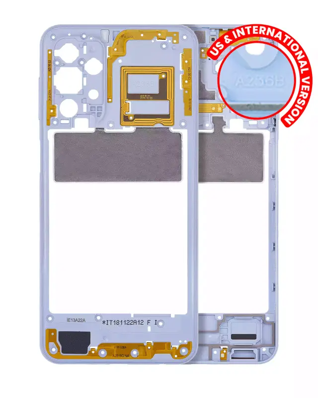 Châssis pour Samsung Galaxy A23 5G (A236B / 2022) (version internationale, bleu)