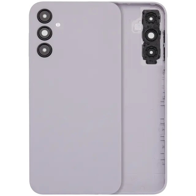 Vitre arrière pour Samsung Galaxy A14 5G (A146 / 2023) (sans logo, compatible premium, argent)