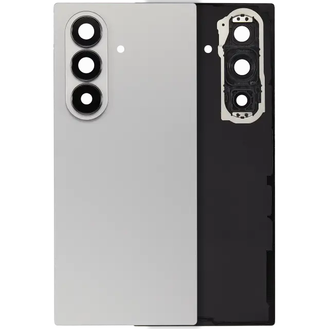 Vitre arrière pour Samsung Galaxy Z Fold 7 5G (F966) (sans logo, compatible premium, Silver Shadow)