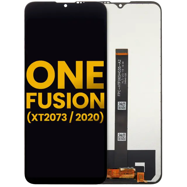 Écran LCD sans châssis pour Motorola One Fusion (XT2073 / 2020) (reconditionné, noir)