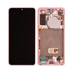 Écran Tactile Oled avec Châssis Samsung Galaxy S21 5G G991 Phantom Pink