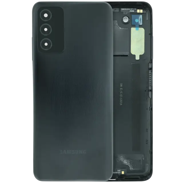 Vitre arrière pour Samsung Galaxy A03S (A037U / 2021) (pack service origine, noir)