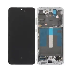 Écran Tactile Soft Oled avec Châssis Samsung Galaxy S21 FE G990 Blanc