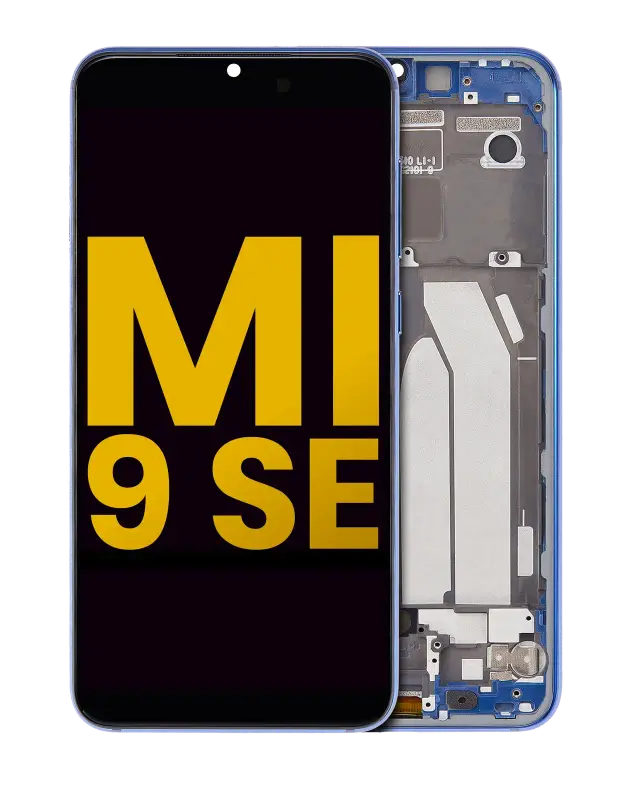 Écran OLED avec châssis pour Xiaomi Mi 9 SE (reconditionné, bleu)