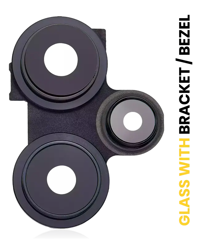 Lentille de caméra arrière avec support et anneau pour Xiaomi Redmi Note 12 Turbo / Poco F5 (noir)