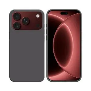 Coque Silicone Compatible pour Apple iPhone 17 Pro Max/iPhone 18 Pro Max #34 Gris Foncé