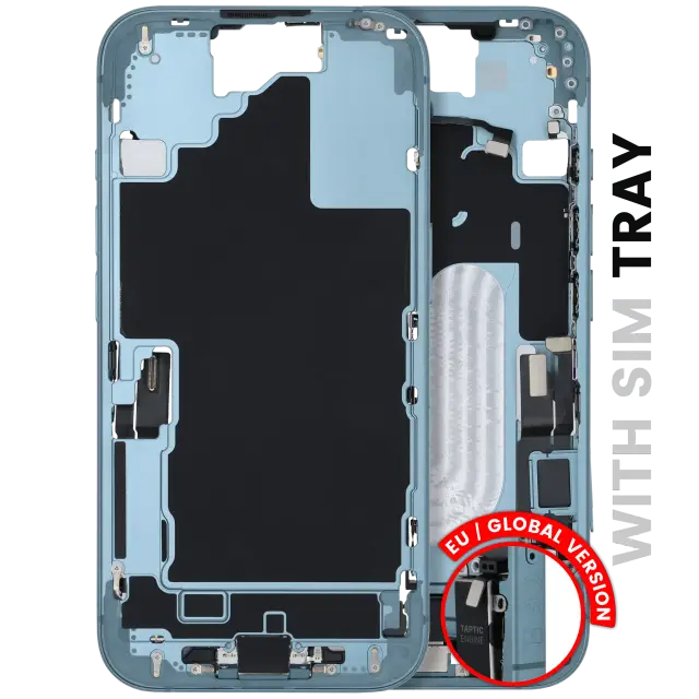 Châssis pour Apple iPhone 16 (version EU, origine d'occasion — grade B, turquoise)