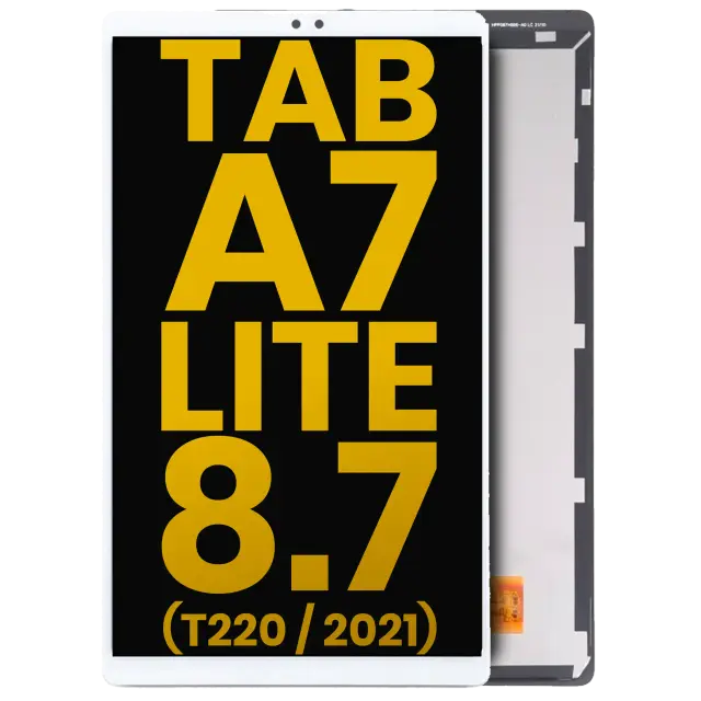 Écran pour Samsung Galaxy Tab A7 Lite 8.7" (2021) (T220) (WiFi Version, reconditionné, blanc)