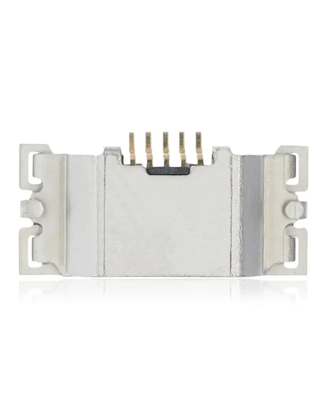 Connecteur de charge à souder — format Micro B, 5 broches, 6 points de fixation (C246)