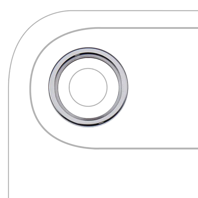 Anneau de contour de caméra arrière pour Apple iPhone Air (bleu ciel, lot de 10)