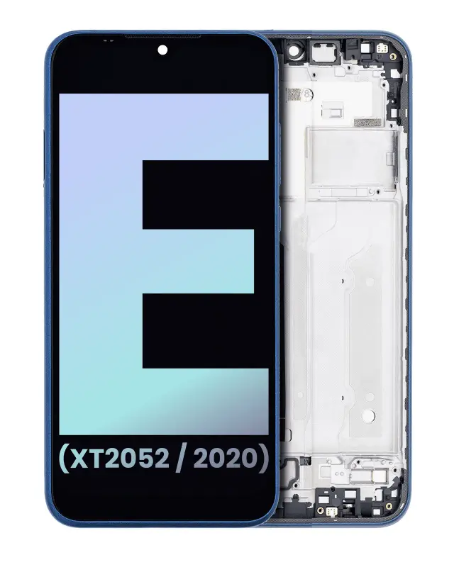 Écran LCD avec châssis pour Motorola Moto E (XT2052 / 2020) (origine, Midnight Blue)