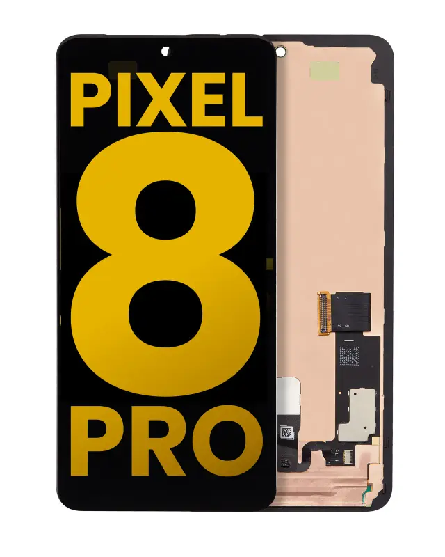 Écran OLED avec châssis et capteur d’empreintes pour Google Pixel 8 Pro (reconditionné, toutes couleurs)