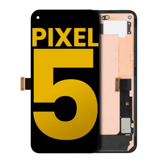 Écran OLED avec châssis pour Google Pixel 5 (reconditionné, Just Black)