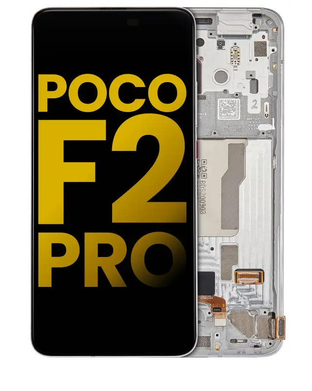 Écran OLED avec châssis pour Xiaomi Poco F2 Pro / Redmi K30 Pro (reconditionné, Phantom White)