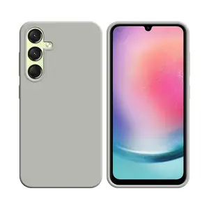 Coque Silicone Compatible pour Samsung Galaxy A24 4G A245 (#9) Blanc
