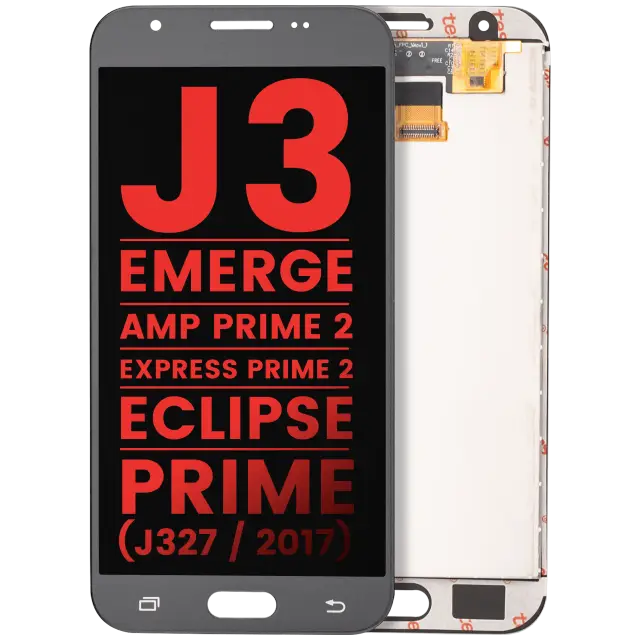 Écran pour Samsung Galaxy J3 / Emerge / Amp Prime 2 / Express Prime 2 / Eclipse / Prime (J327 / 2017) (compatible premium, Silver / Gray)