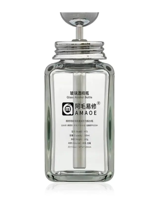 Flacon distributeur d’alcool en verre M73 — 180 ml