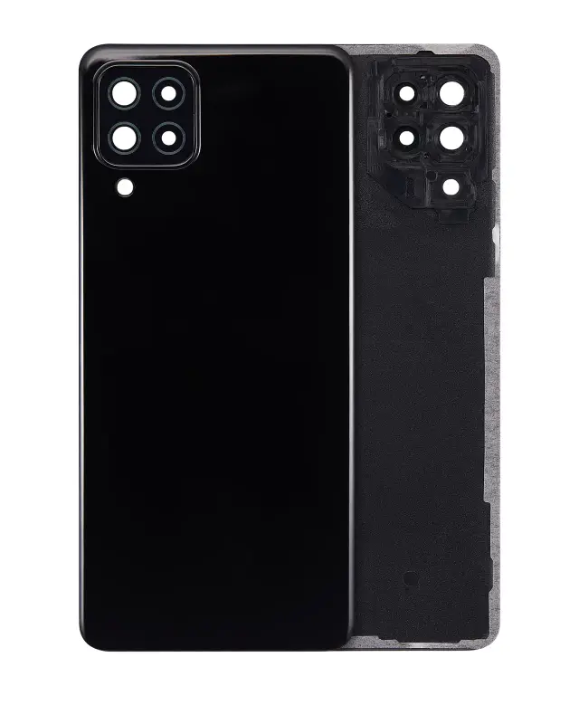 Vitre arrière pour Samsung Galaxy A22 4G (A225 / 2021) (pack service origine, noir)